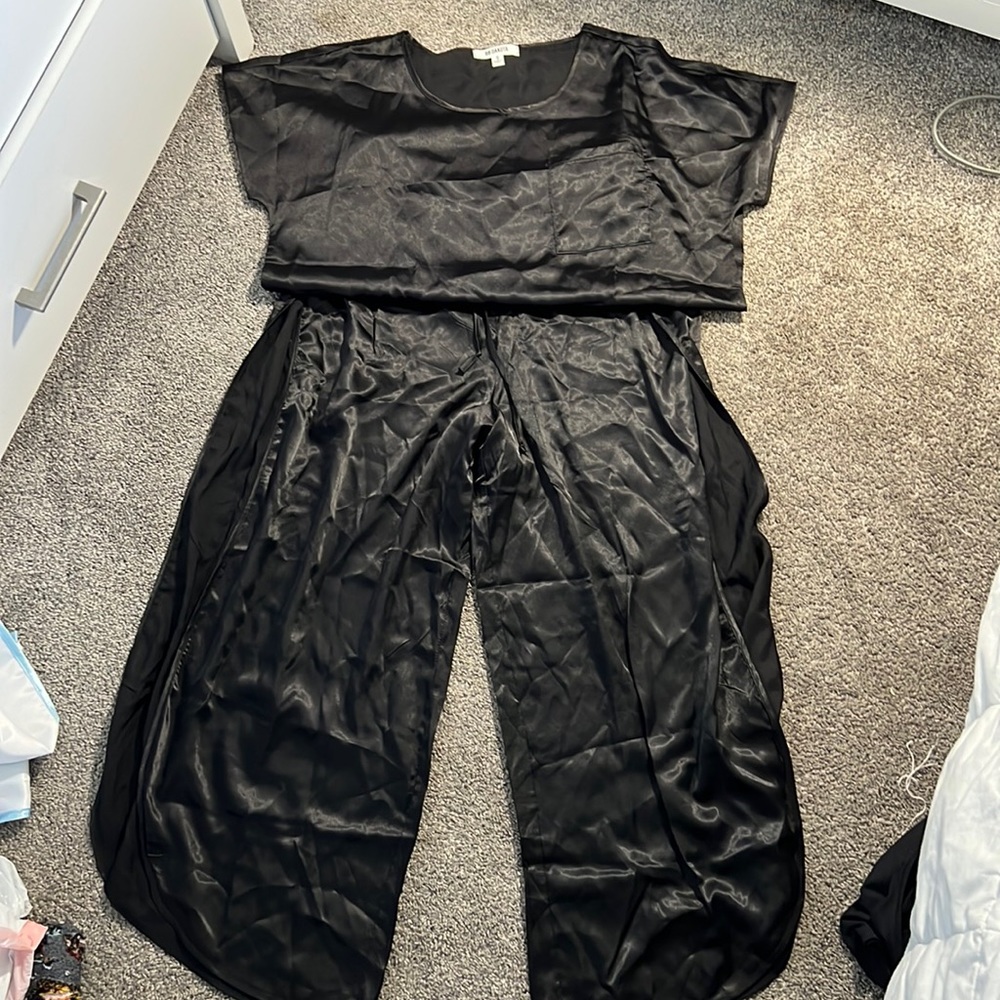 satin pajama set